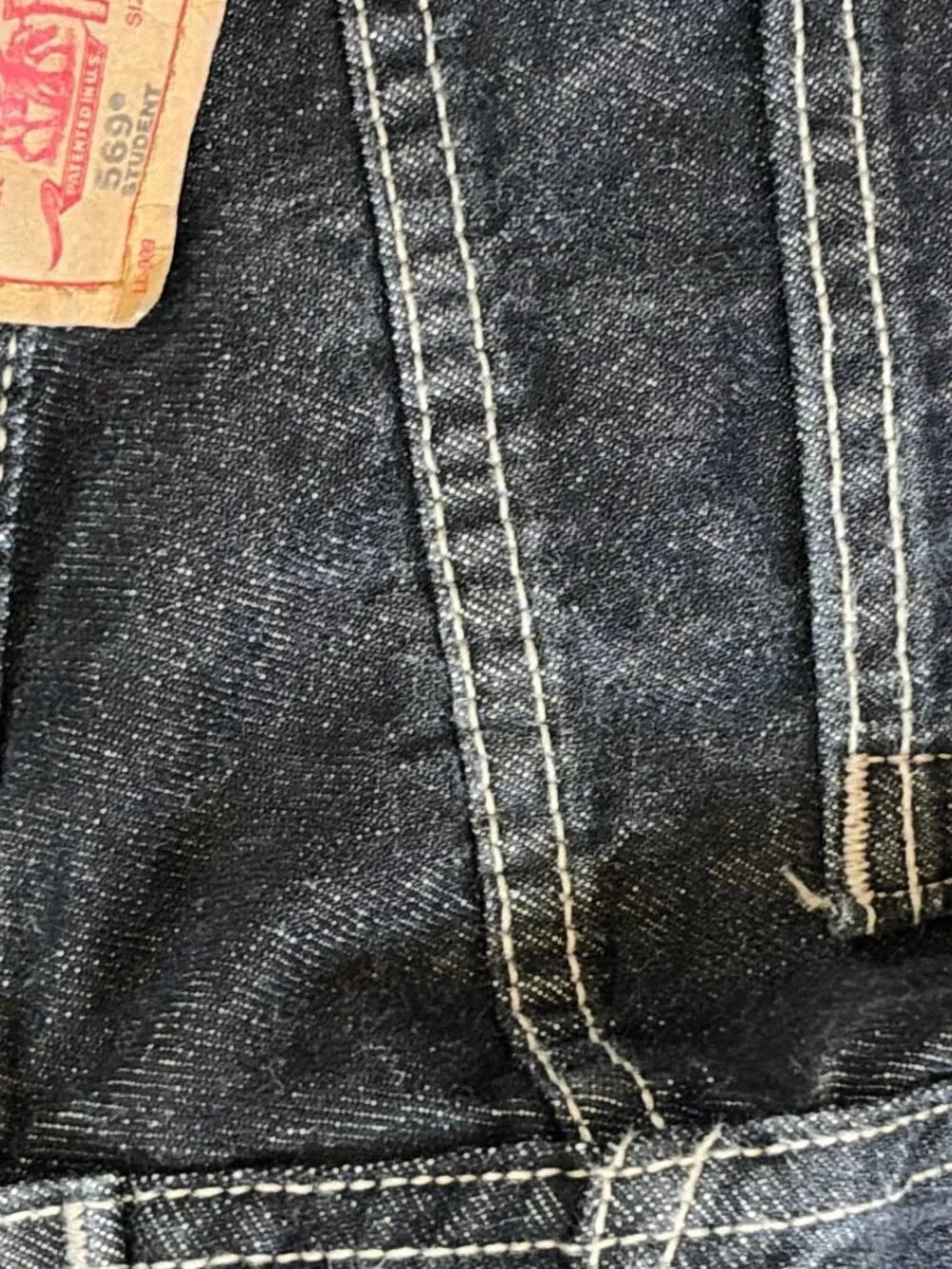 Vintage 90s raw denim Levi's 596 student cut Jeans Women's 30